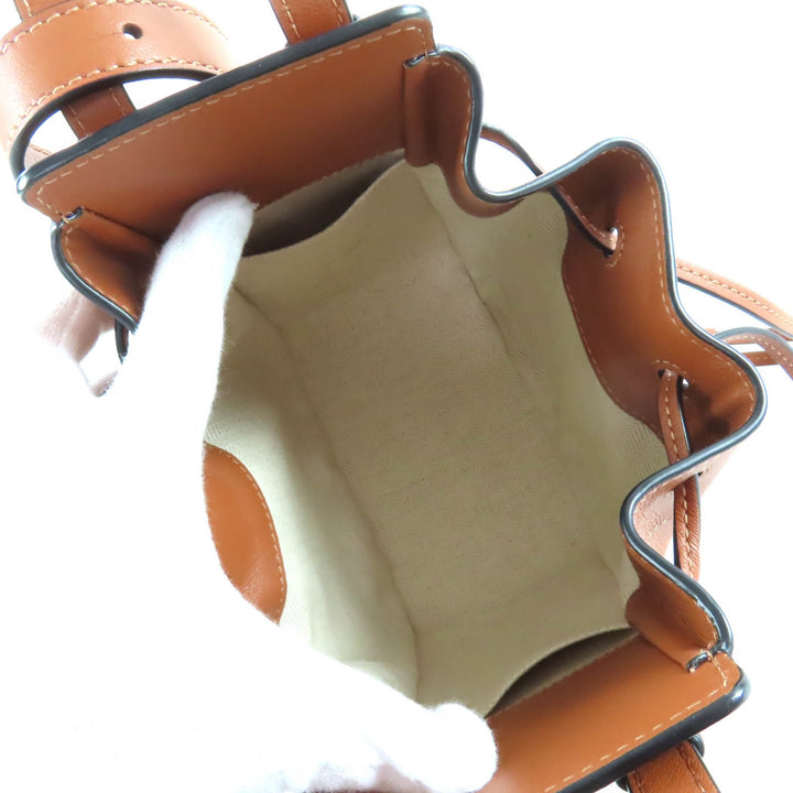 Excellent LOEWE Shoulder Bag Hammock Drawstring Mini 2WAY leather 314.30.V07