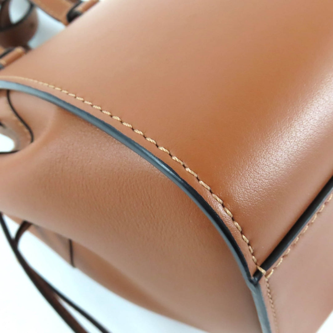 Excellent LOEWE Shoulder Bag Hammock Drawstring Mini 2WAY leather 314.30.V07