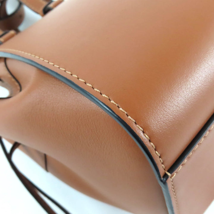 Excellent LOEWE Shoulder Bag Hammock Drawstring Mini 2WAY leather 314.30.V07