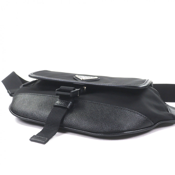 Excellent PRADA Sling bag black Nylon mens 2VH176