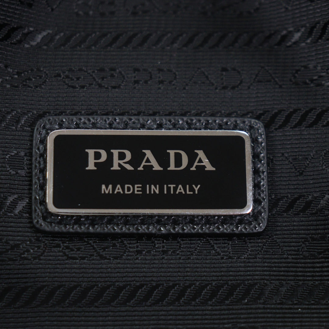 Excellent PRADA Sling bag black Nylon mens 2VH176