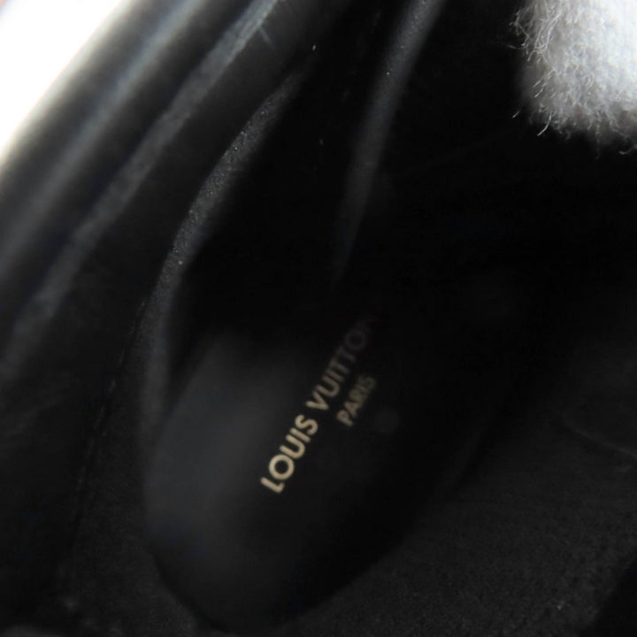 Excellent LOUIS VUITTON High cut sneakers black canvas Women 36