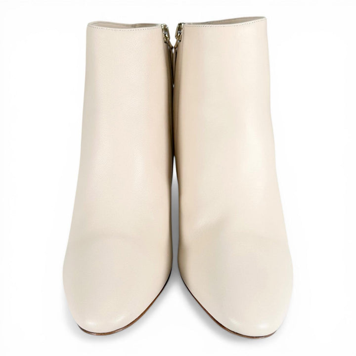 Excellent Salvatore Ferragamo short boots Gancini Side Zip beige Women 5.5