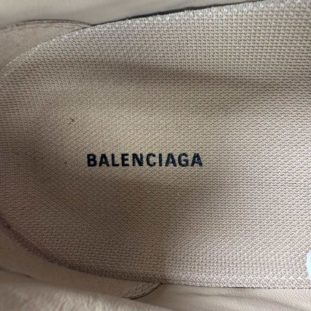 Pristine BALENCIAGA ZEN SNEAKER Low cut beige leather mens 26cm 617540
