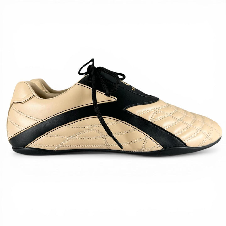 Pristine BALENCIAGA ZEN SNEAKER Low cut beige leather mens 26cm 617540