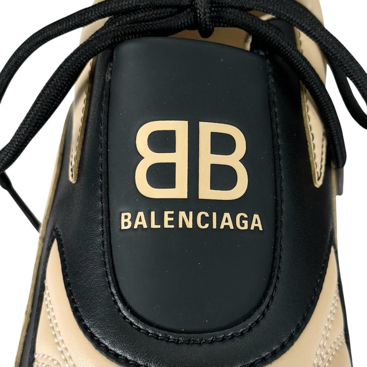 Pristine BALENCIAGA ZEN SNEAKER Low cut beige leather mens 26cm 617540