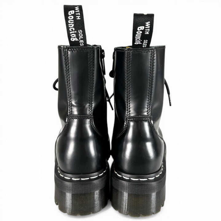 Excellent Dr.Martens boots JADON White Stitch 8-Hole Boots black mens 32196001