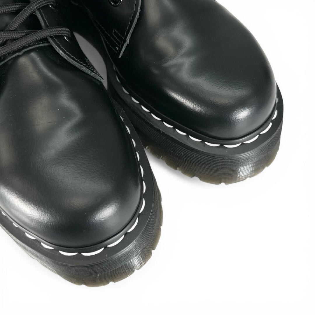 Excellent Dr.Martens boots JADON White Stitch 8-Hole Boots black mens 32196001