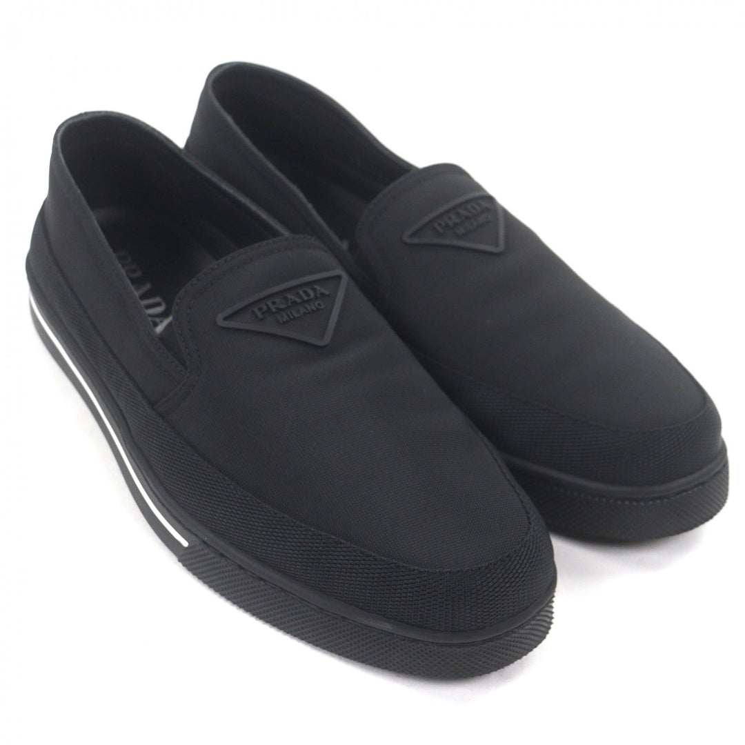 Excellent PRADA Slip-on black Nylon mens 6.5 2S2964