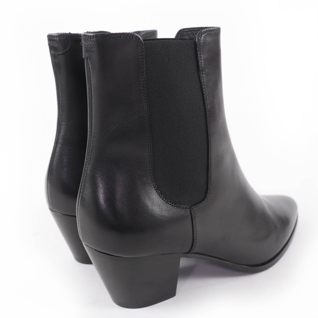 Excellent CELINE short boots Jacno side-gore leather Chelsea boots 37 327653002C