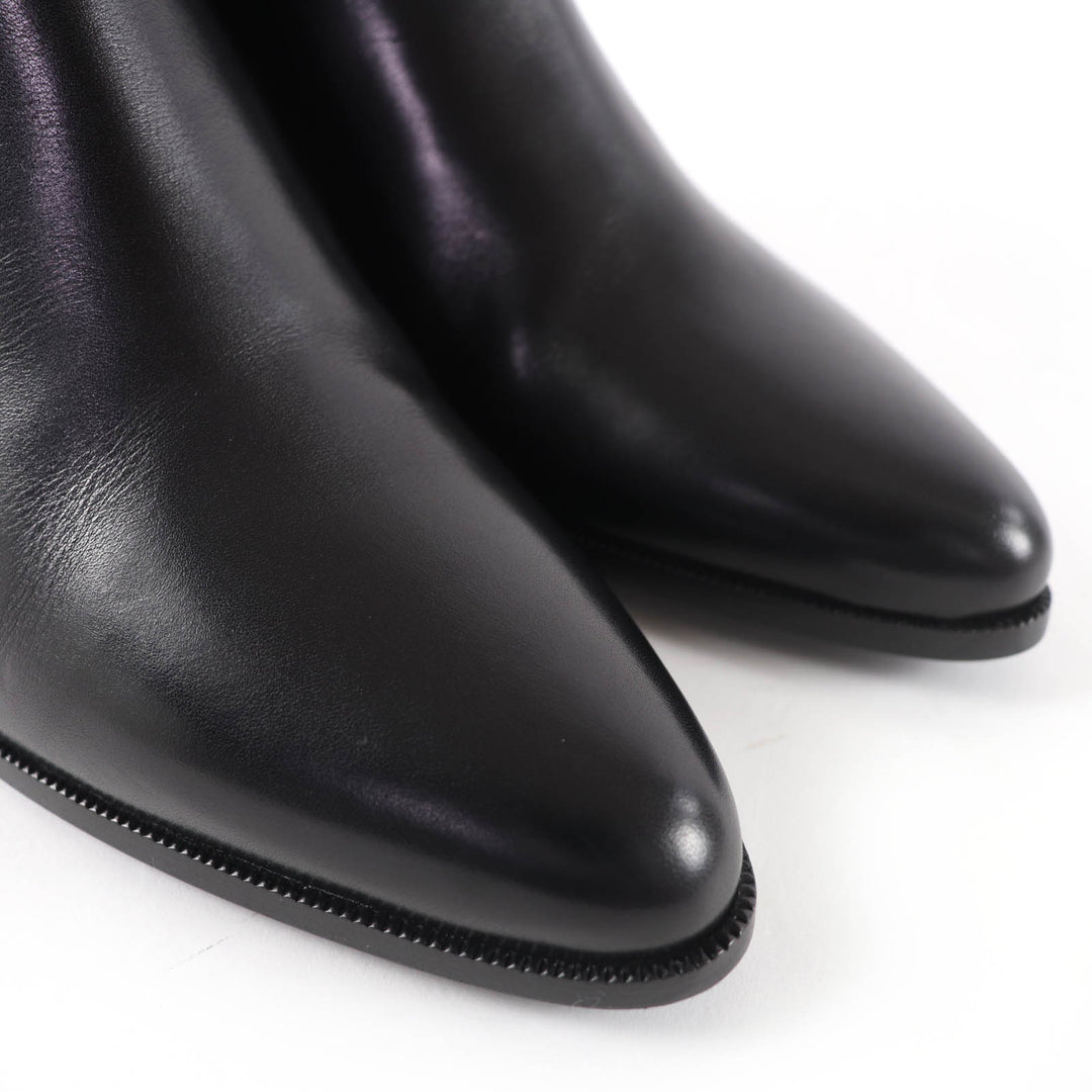 Excellent CELINE short boots Jacno side-gore leather Chelsea boots 37 327653002C