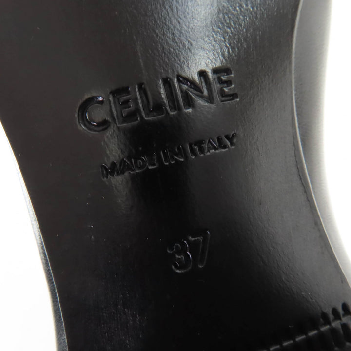 Excellent CELINE short boots Jacno side-gore leather Chelsea boots 37 327653002C