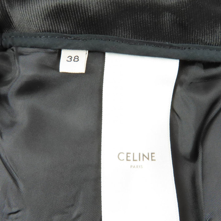 Excellent CELINE Pants Houndstooth center press Brown wool Women 38 2P240223F