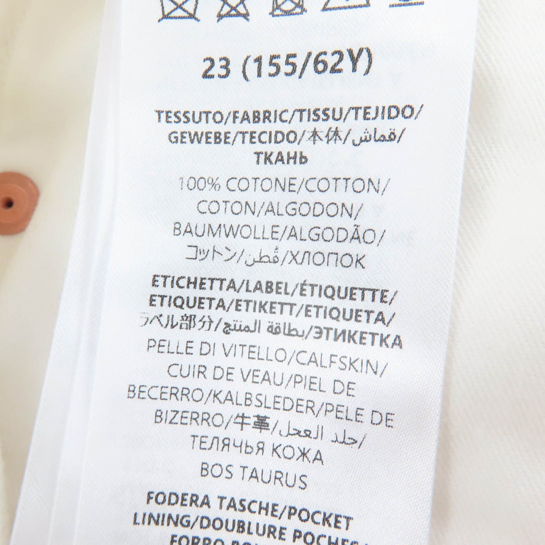 Excellent GUCCI Pants GG Jacquard Bermuda Shorts white cotton Women 23 788737