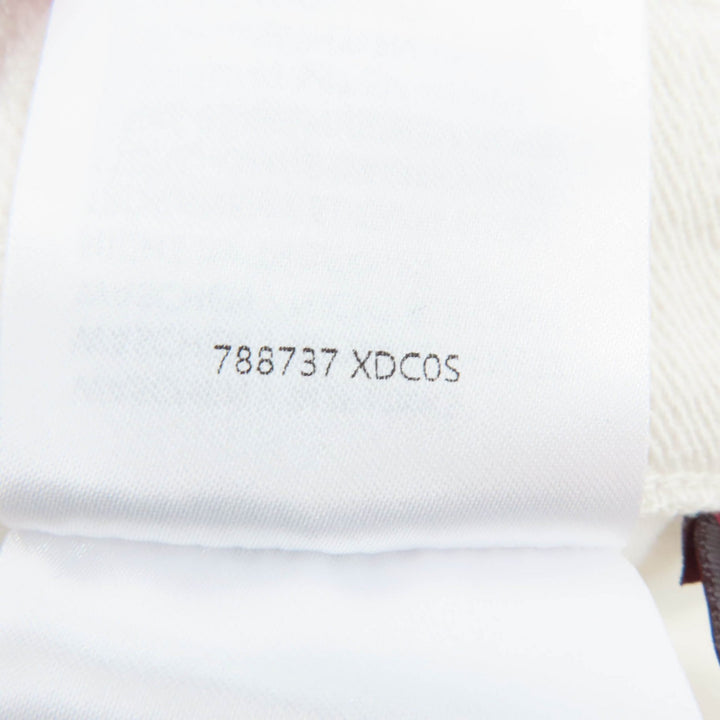 Excellent GUCCI Pants GG Jacquard Bermuda Shorts white cotton Women 23 788737