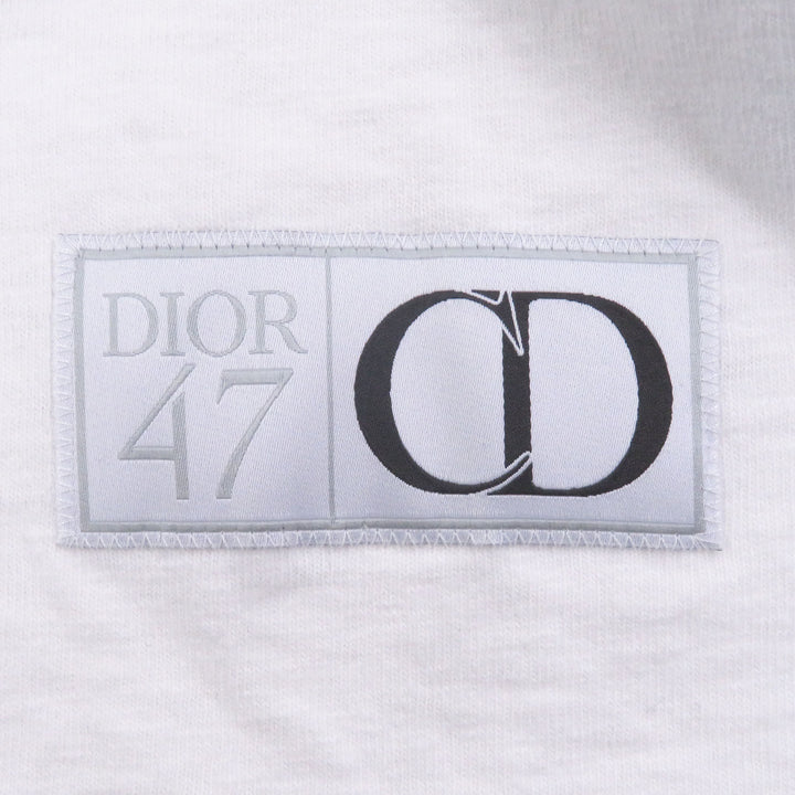 Great DIOR Short sleeve T-shirt Slub cotton jersey Logo print white