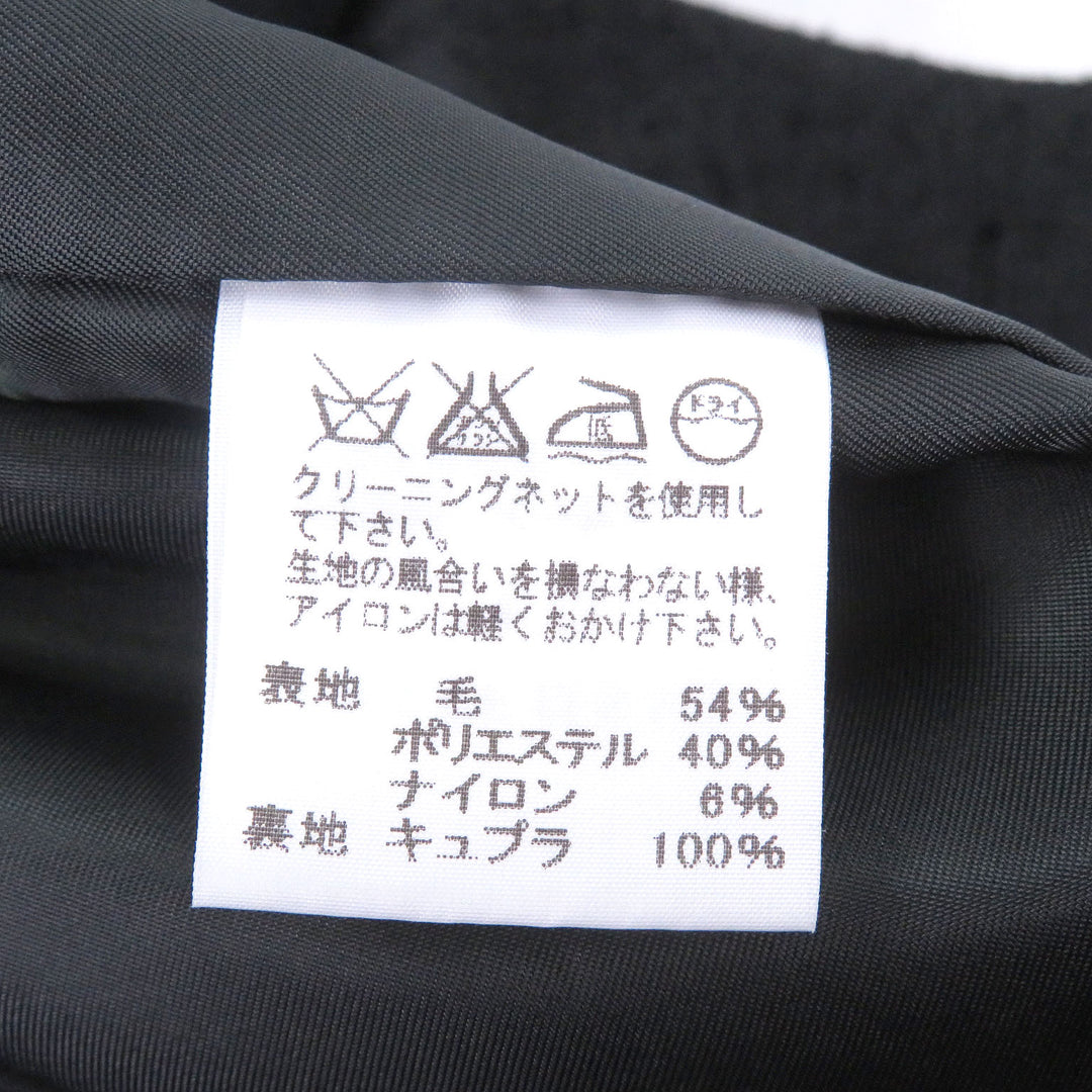 Excellent ISSEY MIYAKE Chester coat All-over pattern Single black