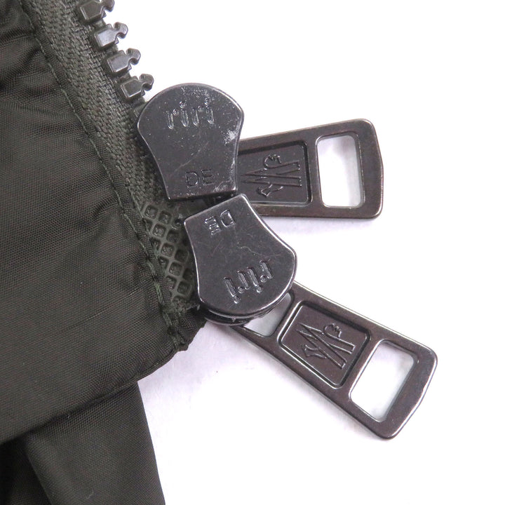 Excellent MONCLER Jacket REPPE GIUBBOTTO Nylon with logo patch khaki
