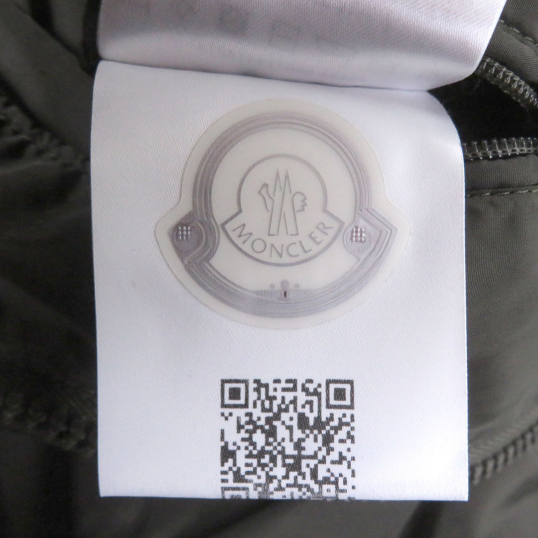 Excellent MONCLER Jacket REPPE GIUBBOTTO Nylon with logo patch khaki