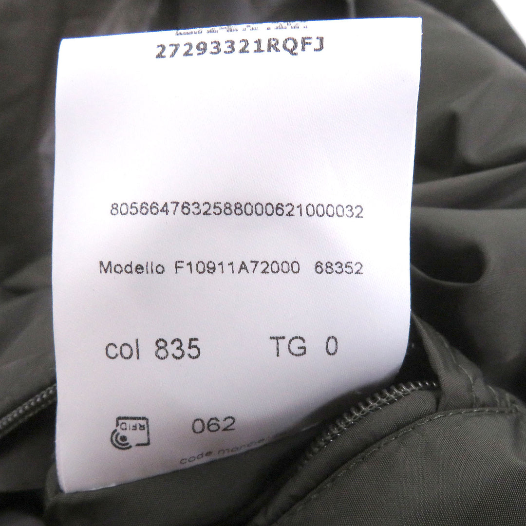 Excellent MONCLER Jacket REPPE GIUBBOTTO Nylon with logo patch khaki