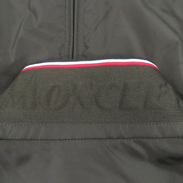 Excellent MONCLER Jacket REPPE GIUBBOTTO Nylon with logo patch khaki