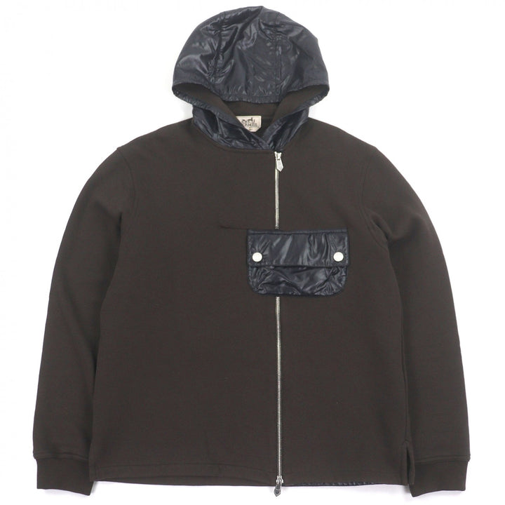 Excellent HERMES hoodie Zip design Serie button, nylon switching