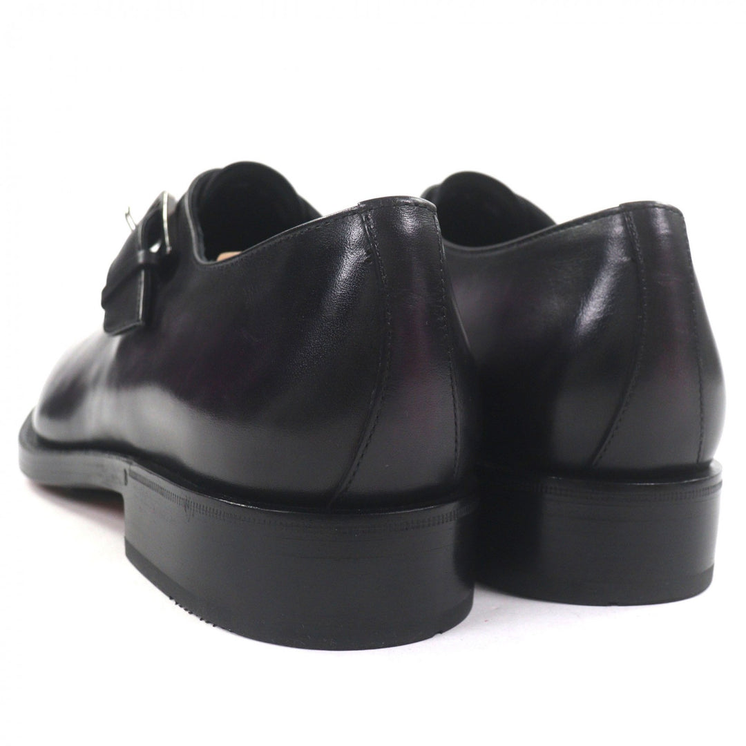 Excellent BERLUTI Leather shoes Incision Detail purple Patine leather mens 6