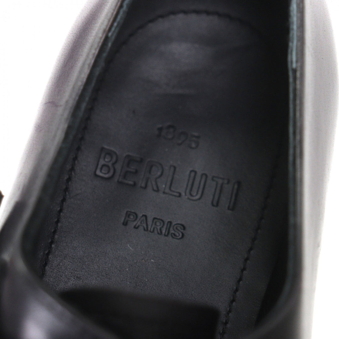 Excellent BERLUTI Leather shoes Incision Detail purple Patine leather mens 6