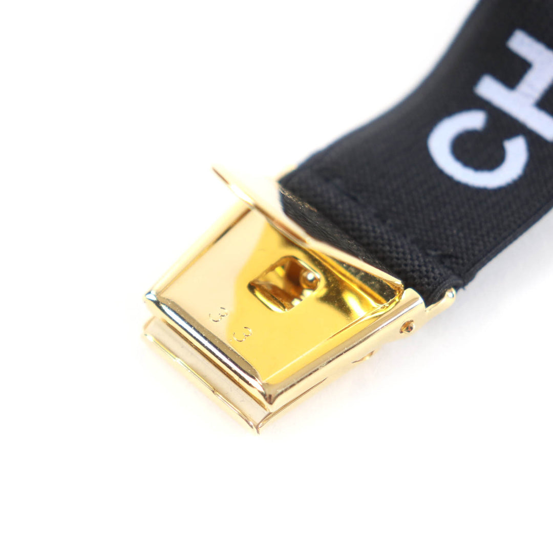 Pristine CHANEL Other accessories Logo Design Armband black Women 94P A03530