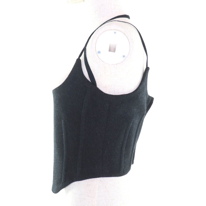 Excellent GUCCI camisole black wool Women 40 799949