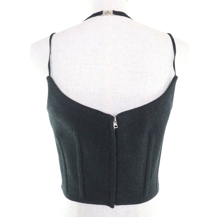 Excellent GUCCI camisole black wool Women 40 799949