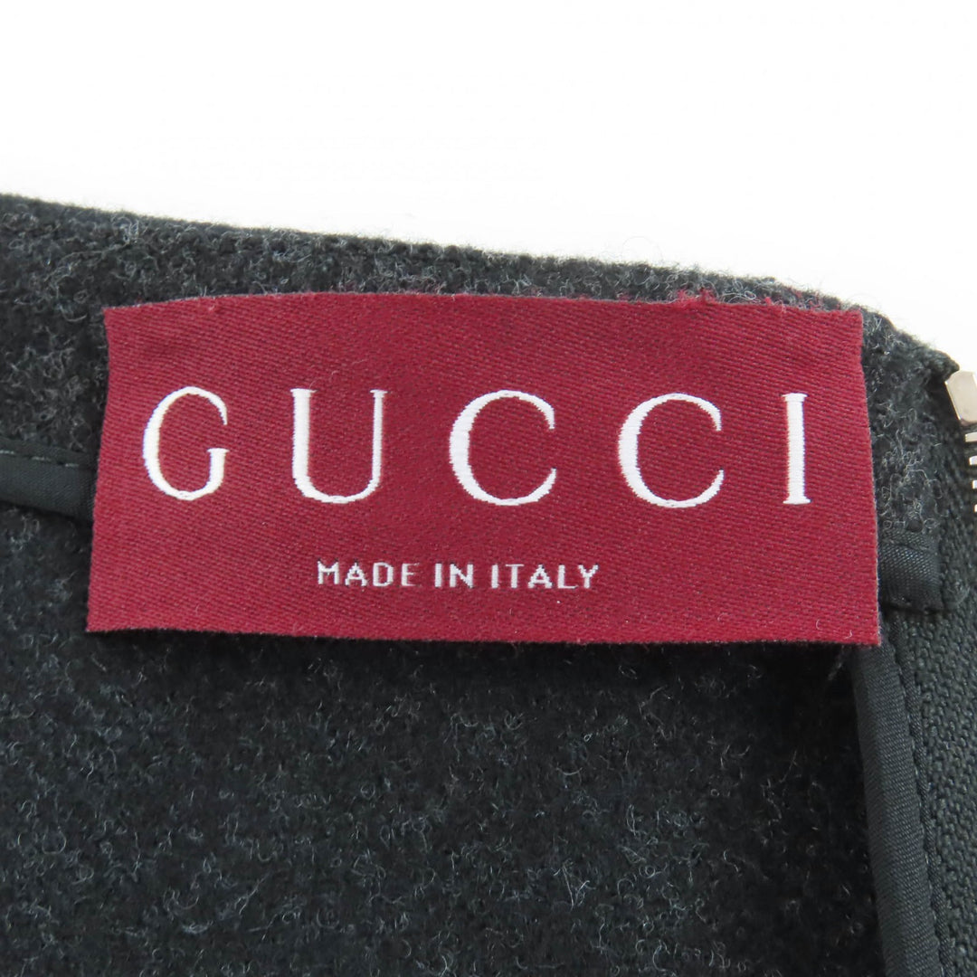 Excellent GUCCI camisole black wool Women 40 799949