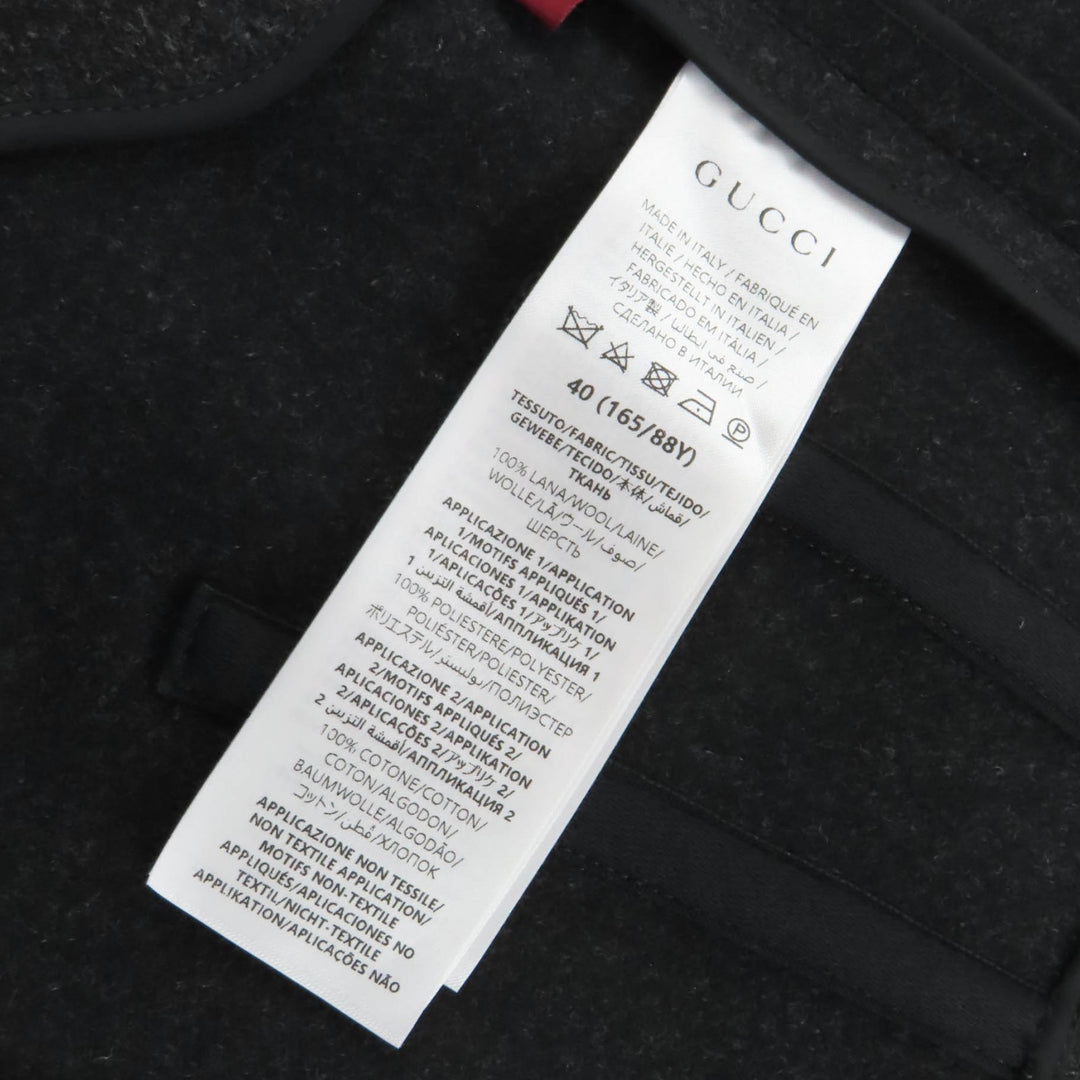 Excellent GUCCI camisole black wool Women 40 799949