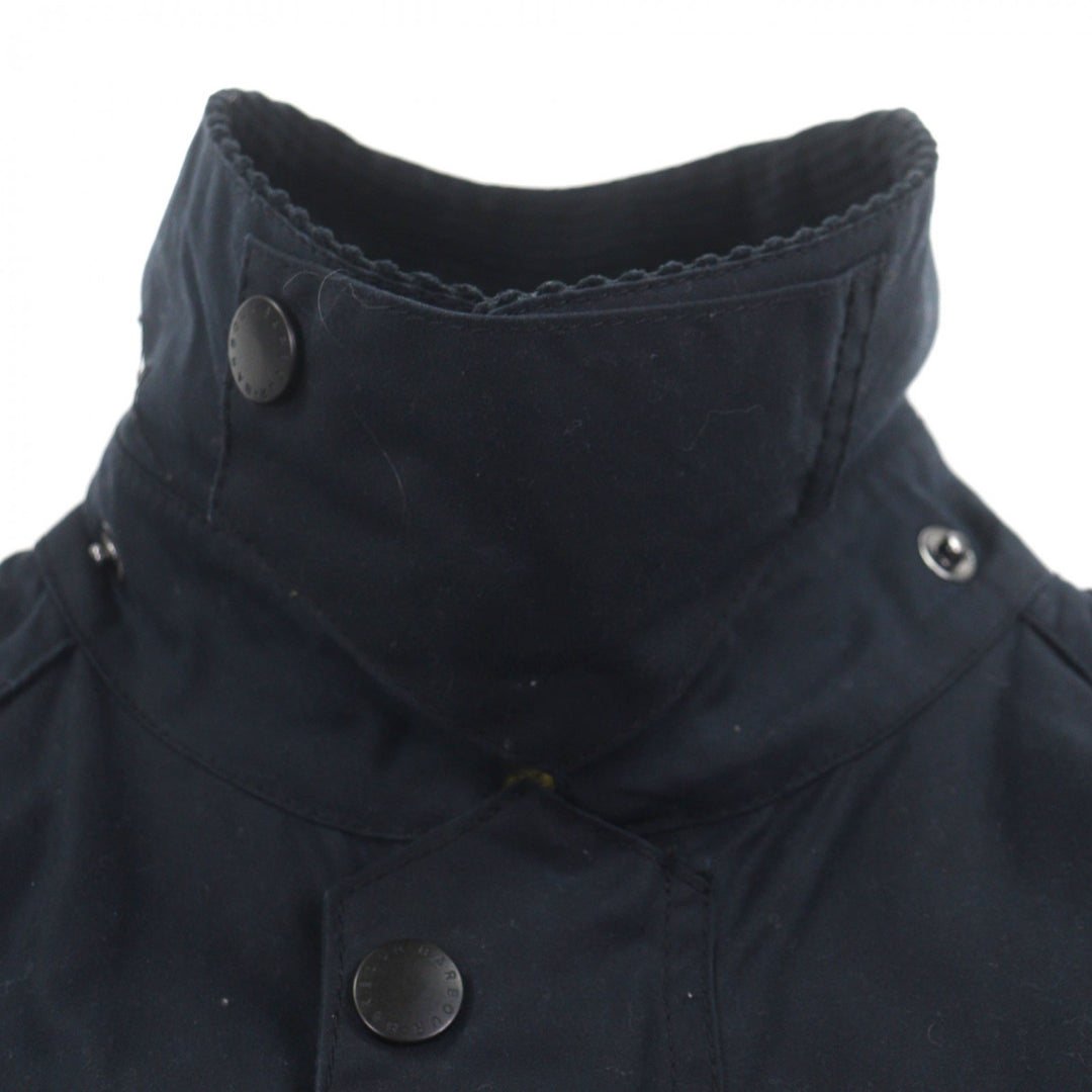 Great Barbour Jacket SOLWAY Corduroy collar, belted, double zip-up, waxed 36