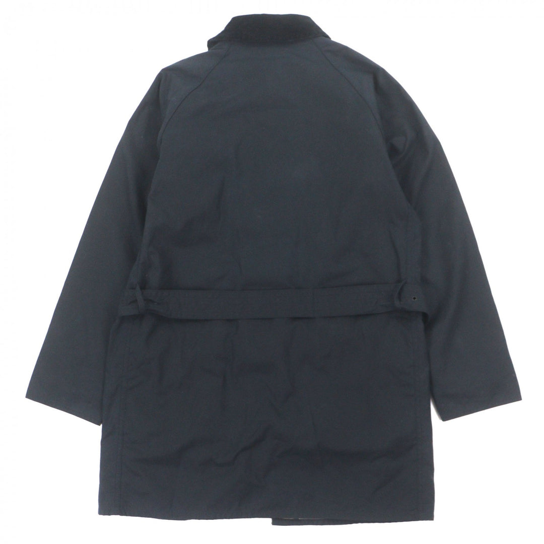 Great Barbour Jacket SOLWAY Corduroy collar, belted, double zip-up, waxed 36