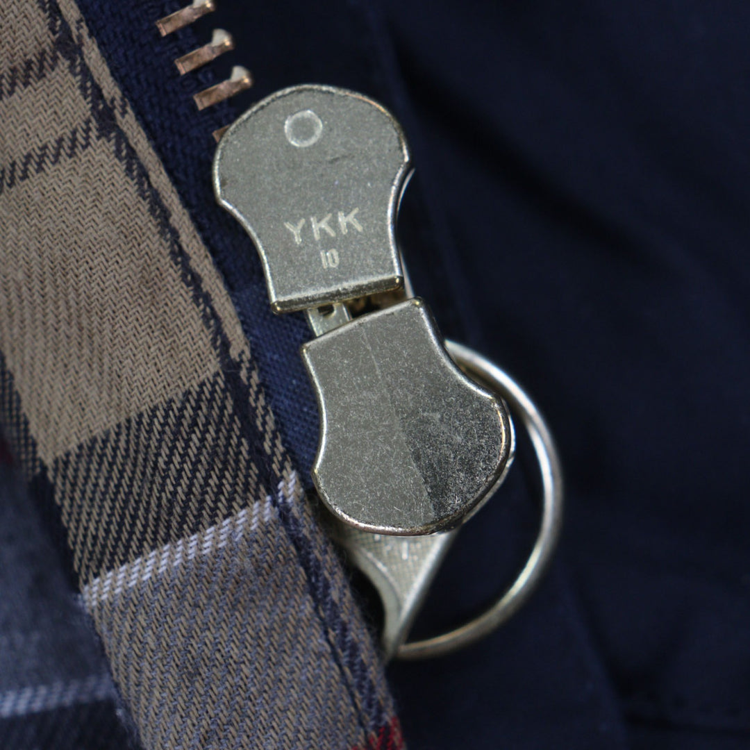 Great Barbour Jacket SOLWAY Corduroy collar, belted, double zip-up, waxed 36
