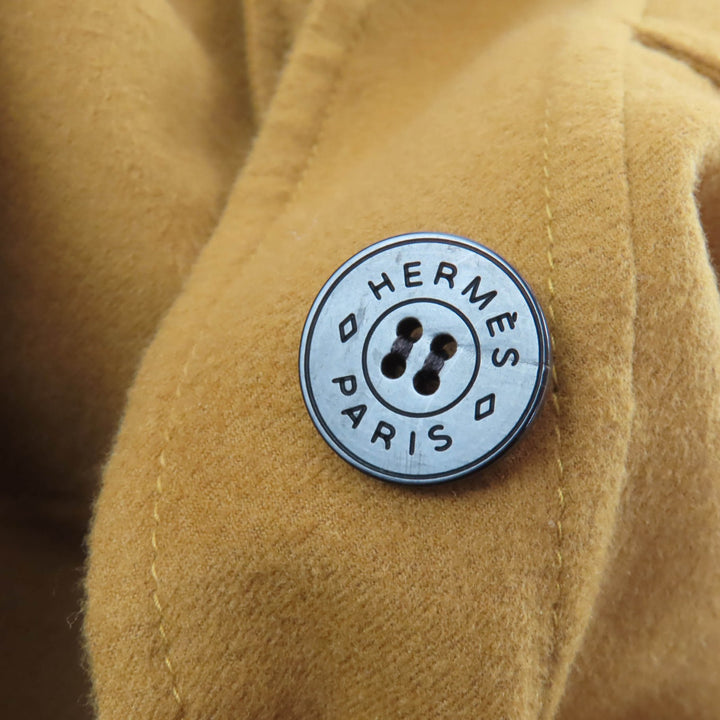 Excellent HERMES Best mustard wool Women 38 5E0118DD