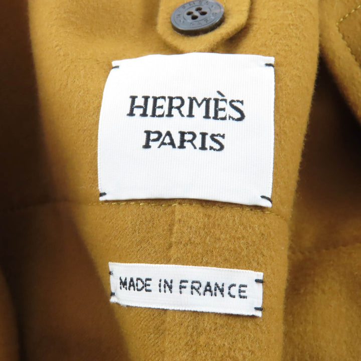 Excellent HERMES Best mustard wool Women 38 5E0118DD