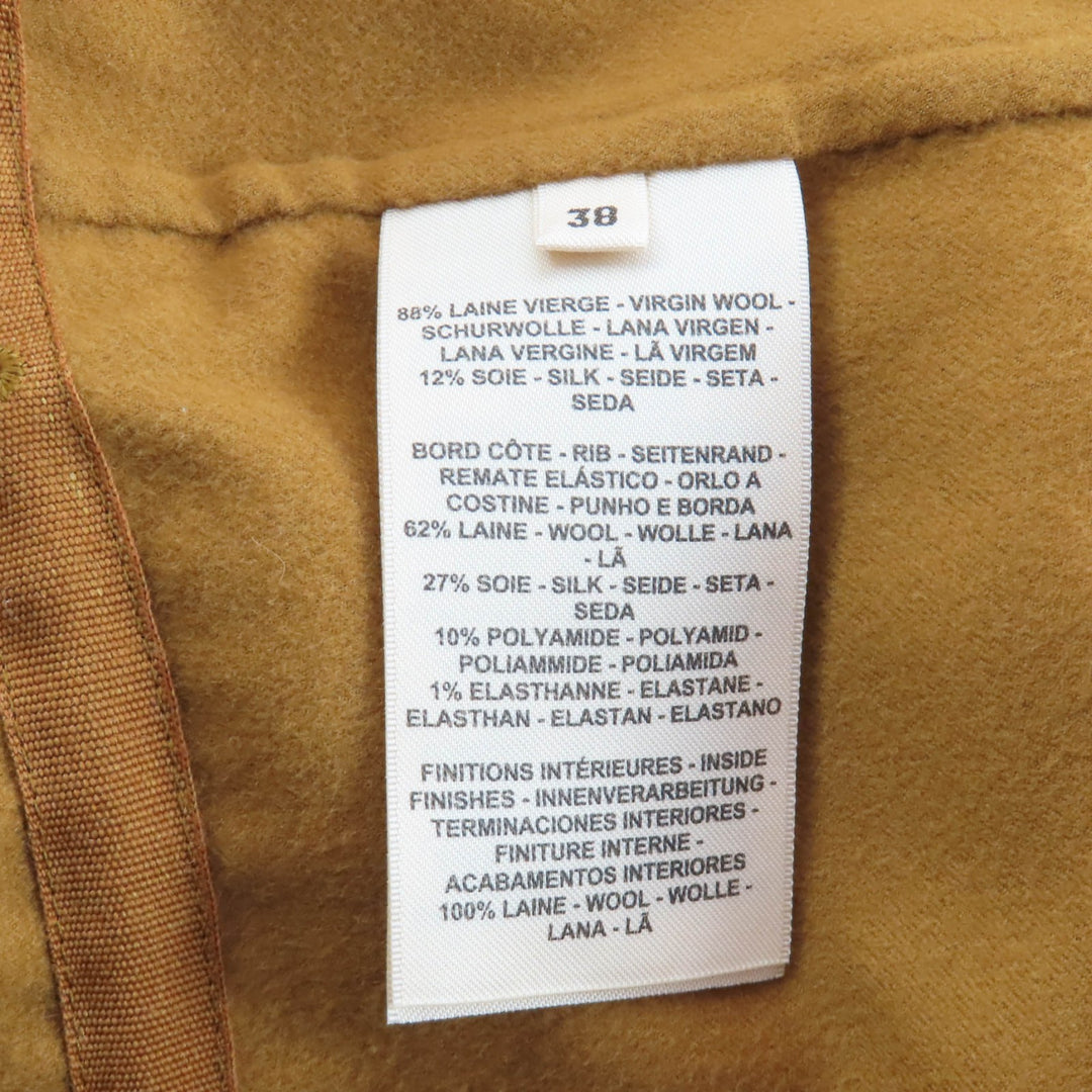 Excellent HERMES Best mustard wool Women 38 5E0118DD