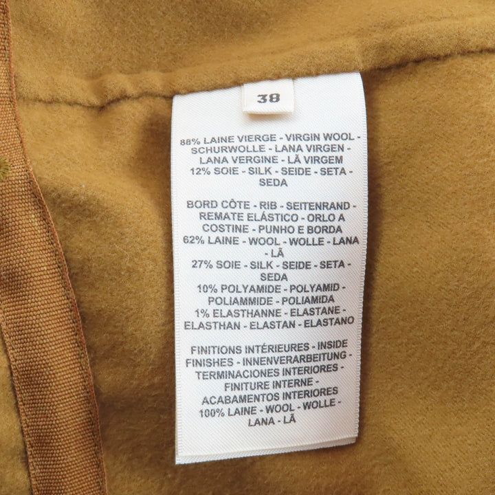 Excellent HERMES Best mustard wool Women 38 5E0118DD