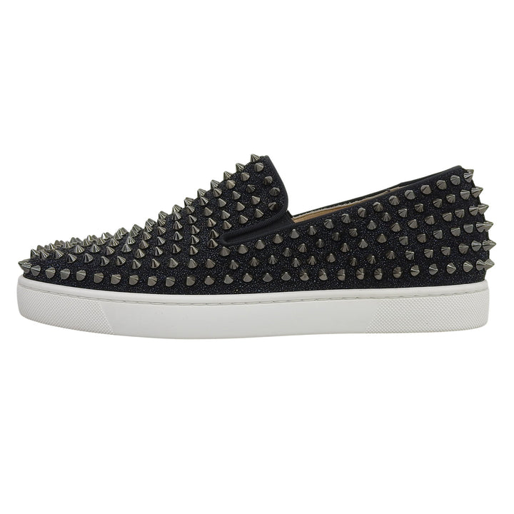 Excellent Christian Louboutin sneakers ROLLER BOAT FLAT black mens 41