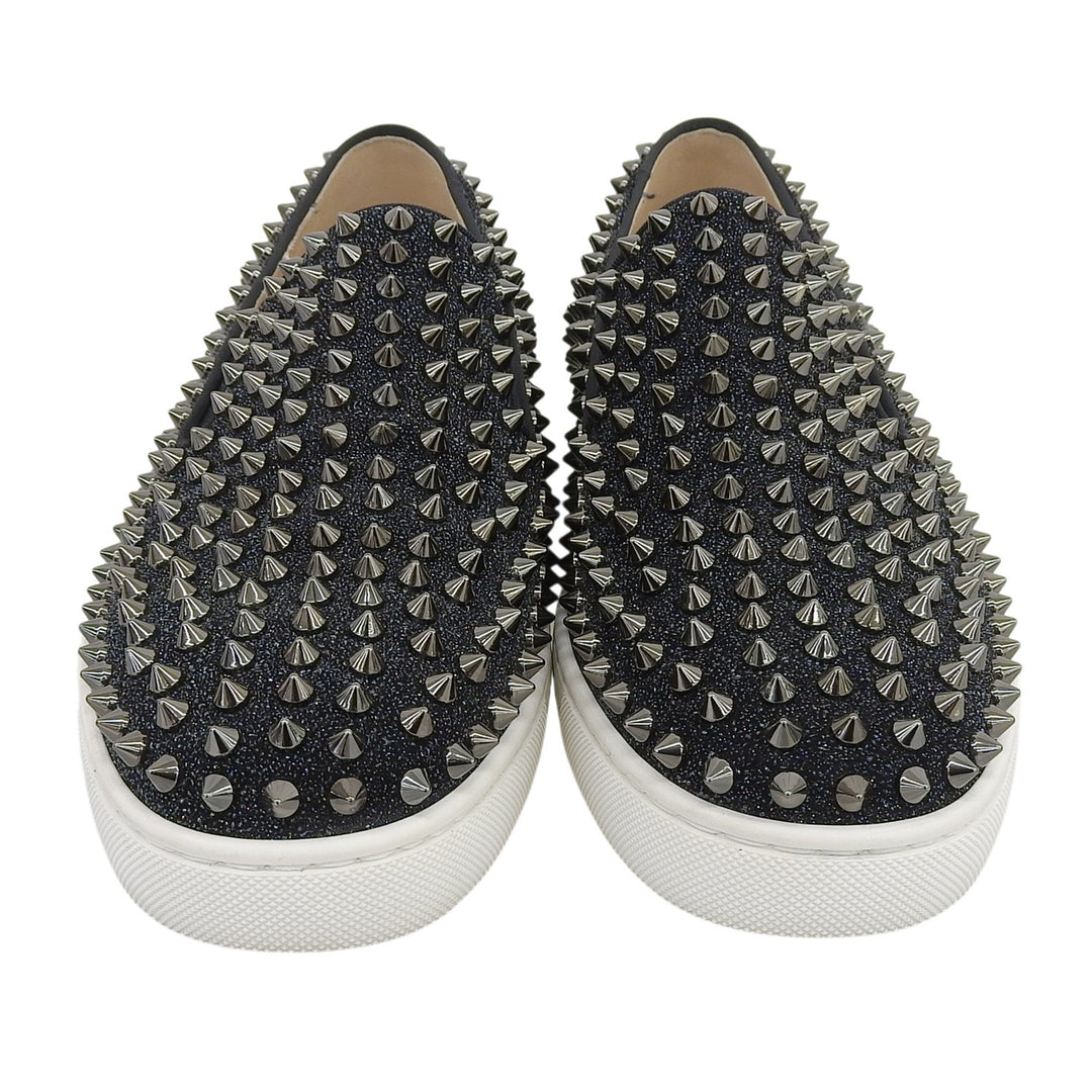 Excellent Christian Louboutin sneakers ROLLER BOAT FLAT black mens 41