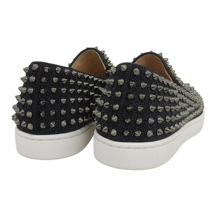 Excellent Christian Louboutin sneakers ROLLER BOAT FLAT black mens 41