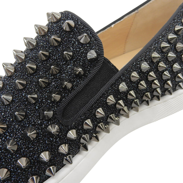 Excellent Christian Louboutin sneakers ROLLER BOAT FLAT black mens 41