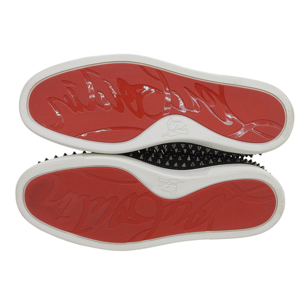 Excellent Christian Louboutin sneakers ROLLER BOAT FLAT black mens 41