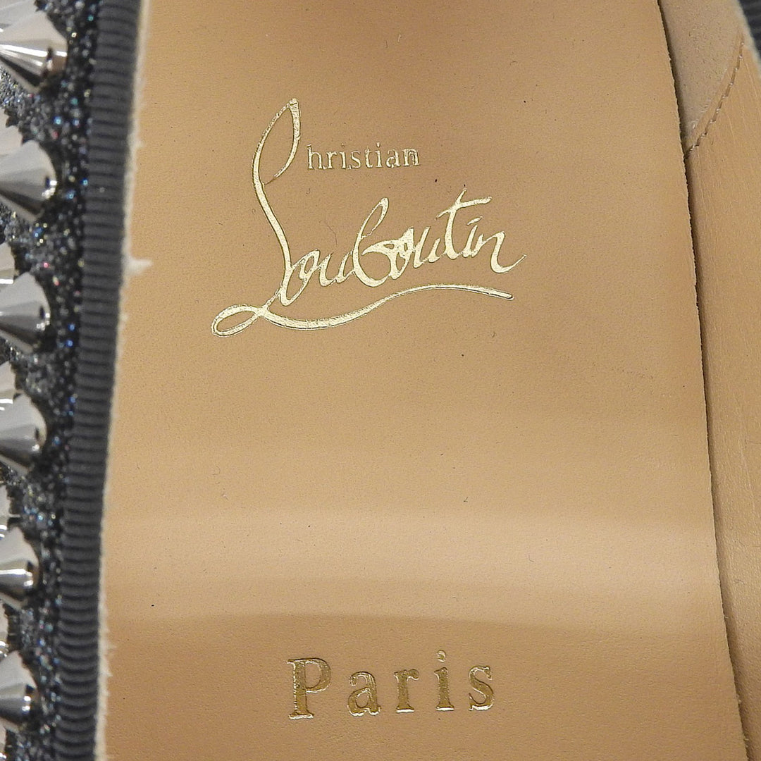 Excellent Christian Louboutin sneakers ROLLER BOAT FLAT black mens 41