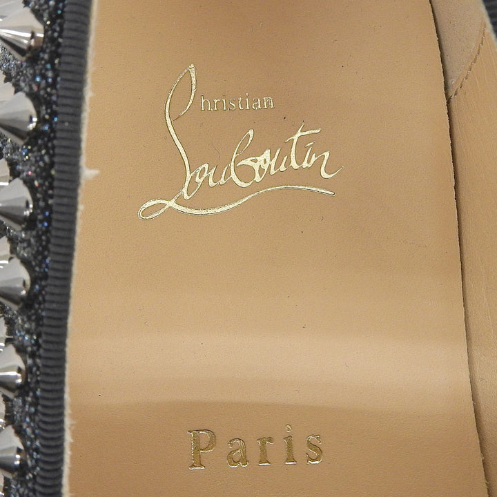 Excellent Christian Louboutin sneakers ROLLER BOAT FLAT black mens 41