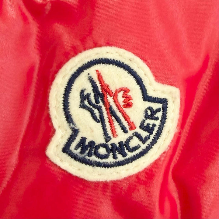 Great MONCLER Down jacket MAYA Hooded double zip with logo patch Red mens 0
