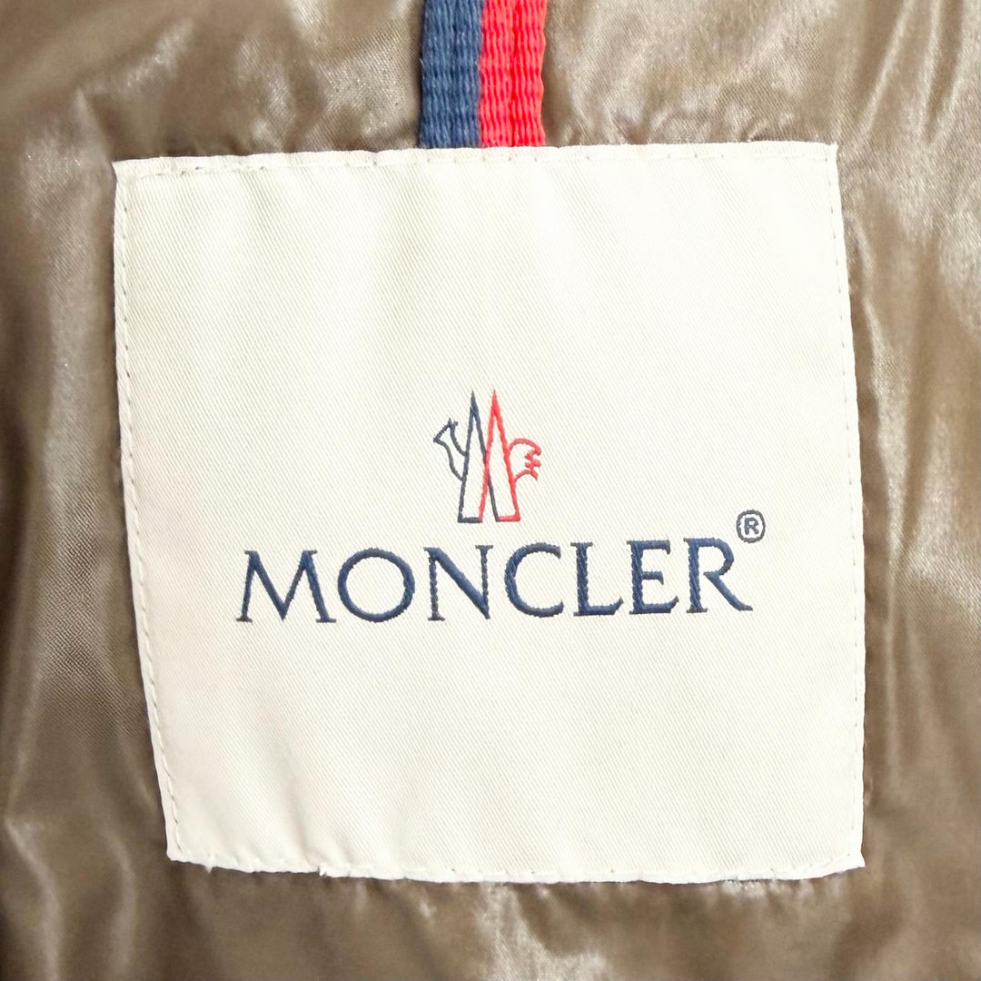 Great MONCLER Down jacket MAYA Hooded double zip with logo patch Red mens 0