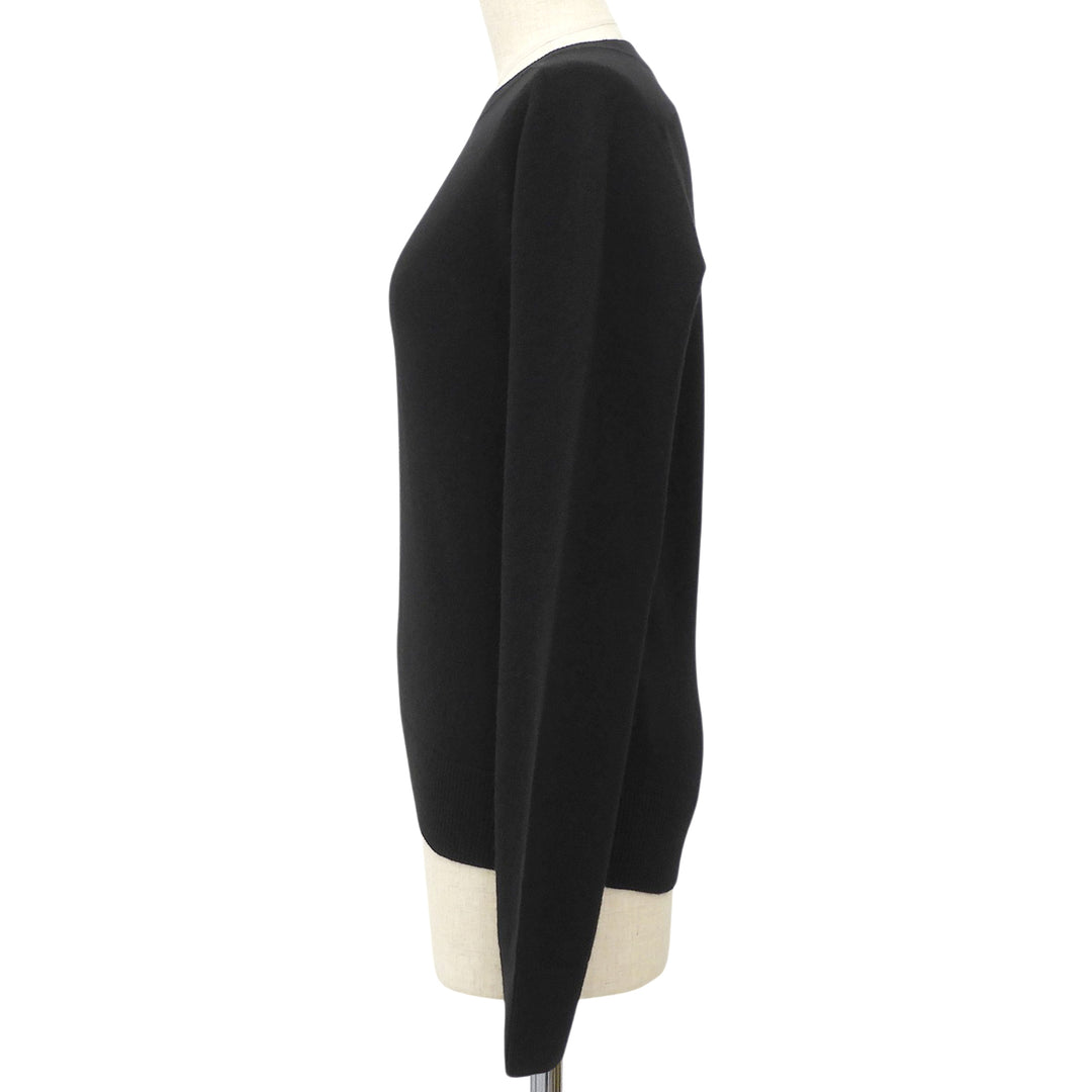 Great SAINT LAURENT PARIS knit black cashmere Women S 603085